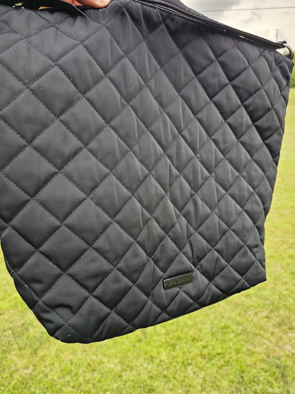 Quilted Black Crossbody Tote - Vera Bradley